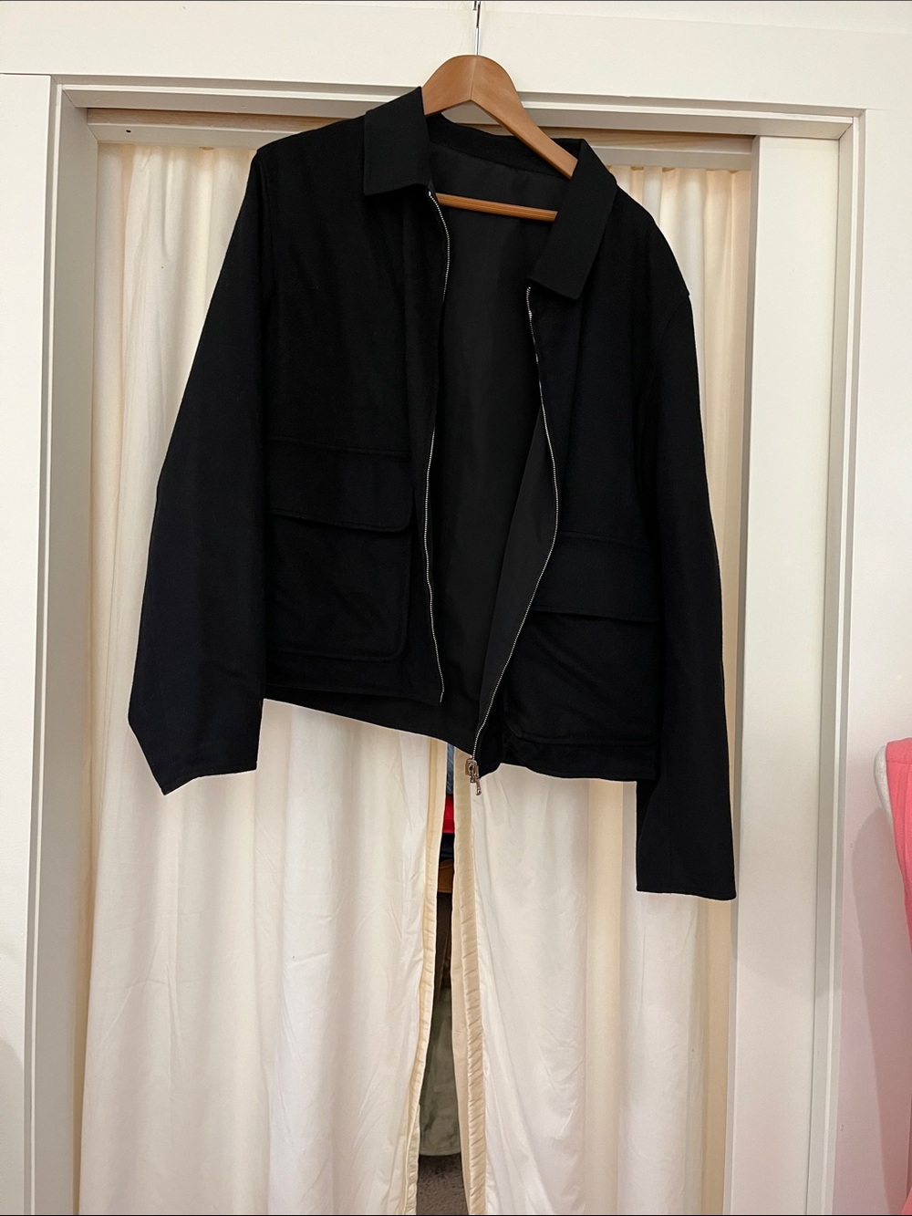 Lanvin Black Women’s Pea Coat Jacket